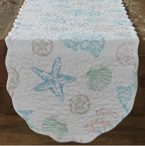 Beachcomber Quilted Table Runner 13x54