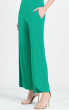 Load image into Gallery viewer, Petal Pant w/Front Slit-Emerald
