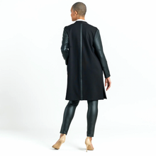 Load image into Gallery viewer, Ponte Liquid Leather Sleeve Cardi
