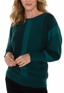 Dolman Sleeve Colorblock Sweater