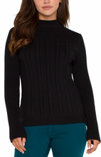 Load image into Gallery viewer, LS Mock Neck Cable Sweater
