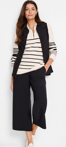 Stripe Half-Zip Sweater