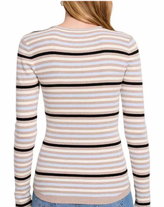 Striped Ribbed Sweater