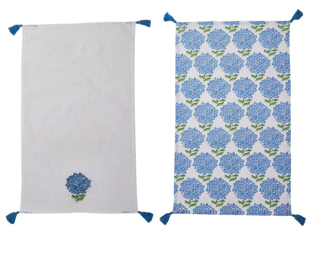 Hydrangea Dish Towel