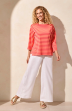 Load image into Gallery viewer, 3/4 Slv Boat Neck Top
