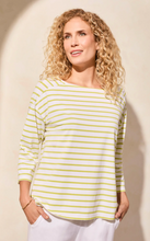 Load image into Gallery viewer, 3/4 Slv Boat Neck Top
