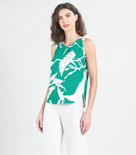 Load image into Gallery viewer, Floral Tank Blouse-Gr/Iv
