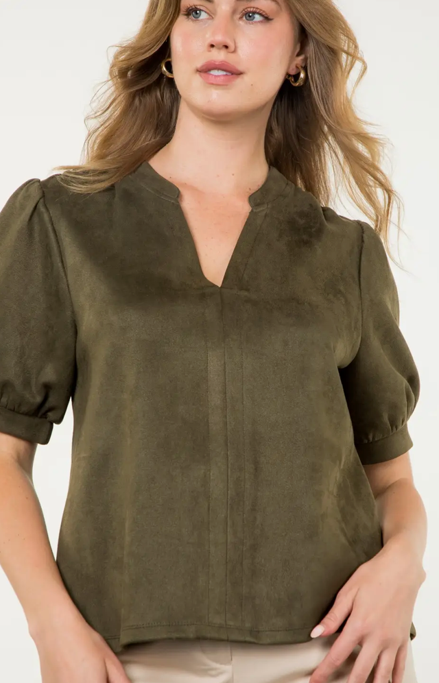 Suede Top