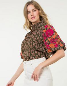 Fall Puff Sleeve Top