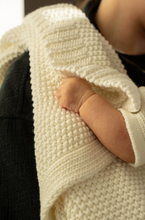 Load image into Gallery viewer, Knit Baby Blanket - Cream
