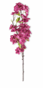 18" Fuchsia Cherry Blossom Spray